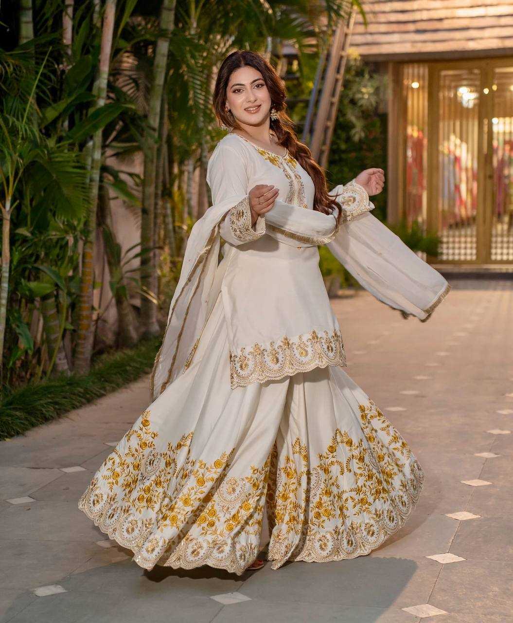 Ynf Crepe KESH461 1704 Suits & Dresses Wholesale Sharara Salwar Suits Party wear suits Wedding Suits Manufacturer
