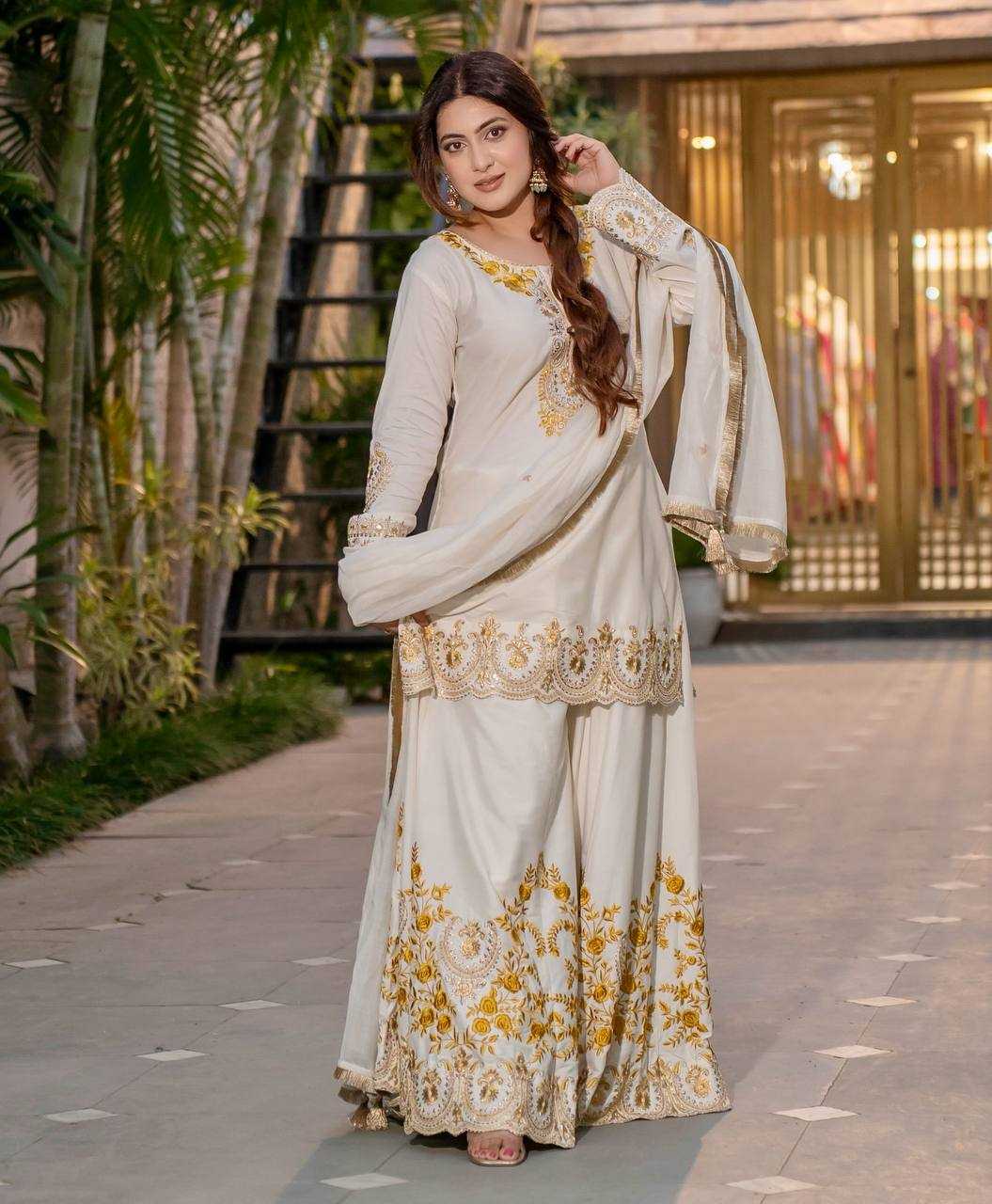 Ynf Crepe KESH461 1704 Suits & Dresses Wholesale Sharara Salwar Suits Party wear suits Wedding Suits Manufacturer