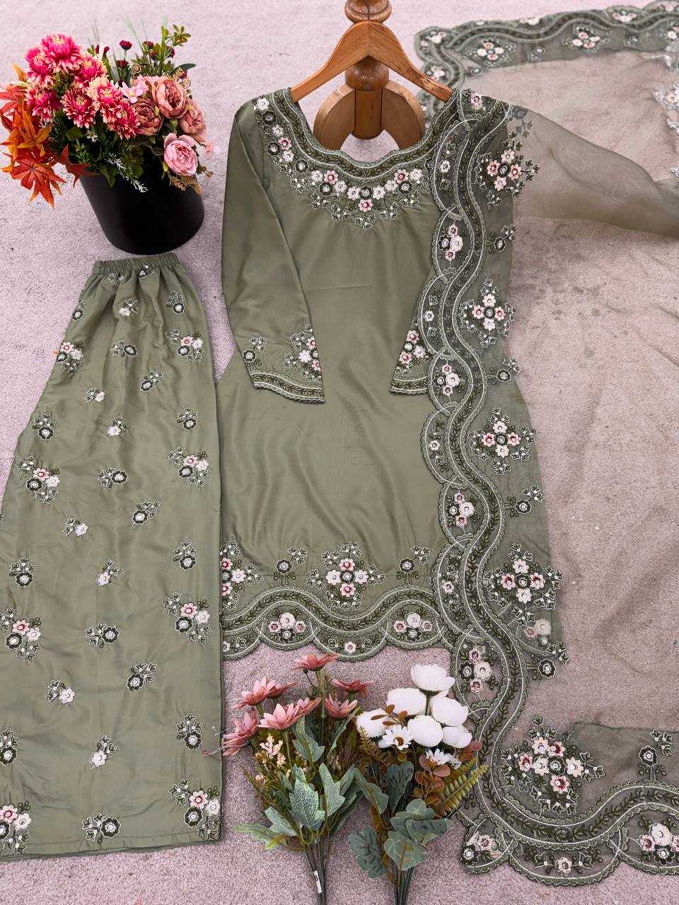 Ynf Crepe KESH499 517 Suits & Dresses Wedding Collections Festive Collections Wholesale Sharara Salwar Suits Embroidery Suits Designer Suits Manufacturer