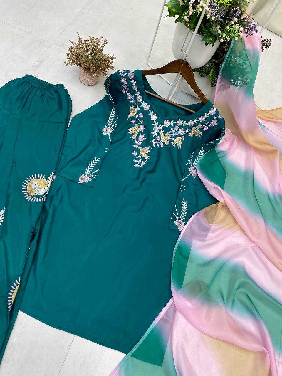 Ynf Crepe RIN110 367 Suits & Dresses Wedding Collections Festive Collections Wholesale Indo Western Dresses Embroidery Suits Ladies Salwar Suits Manufacturer