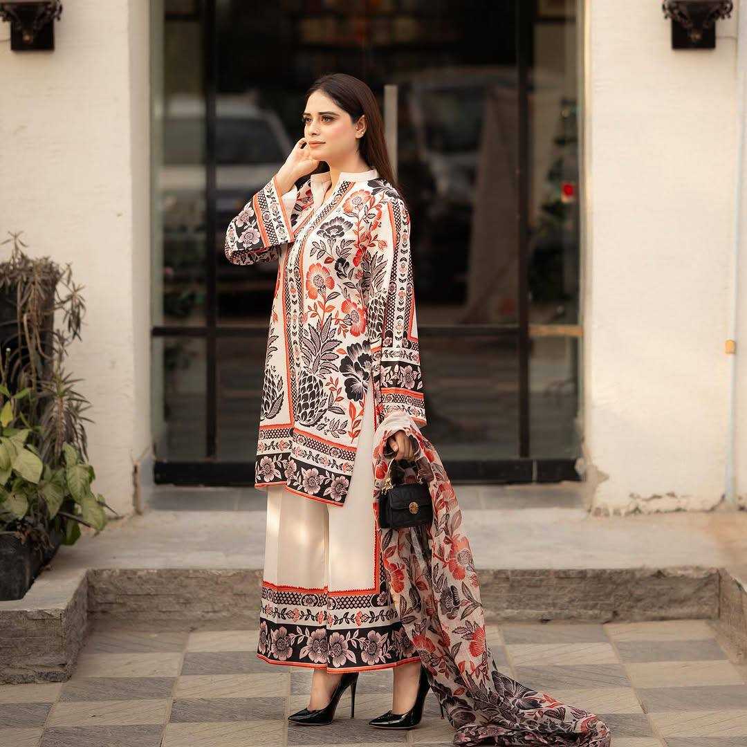 Ynf Crepe RIN197 4781 Suits & Dresses Wholesale Printed Suits Bridal Suits Designer Suits Manufacturer