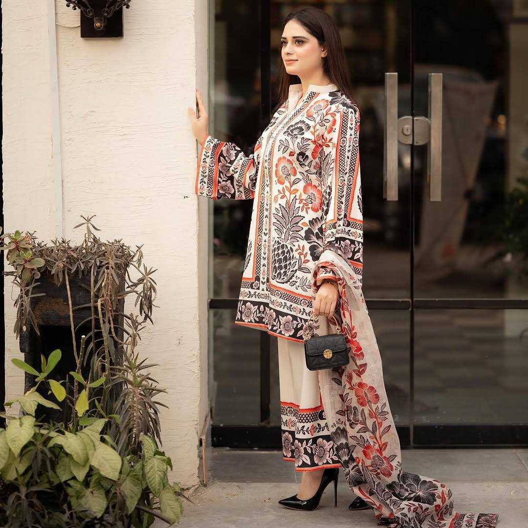 Ynf Crepe RIN197 4781 Suits & Dresses Wholesale Printed Suits Bridal Suits Designer Suits Manufacturer