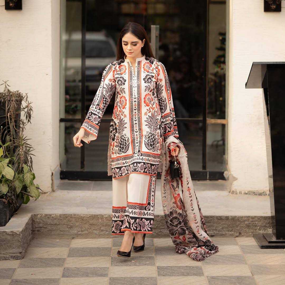 Ynf Crepe RIN197 4781 Suits & Dresses Wholesale Printed Suits Bridal Suits Designer Suits Manufacturer
