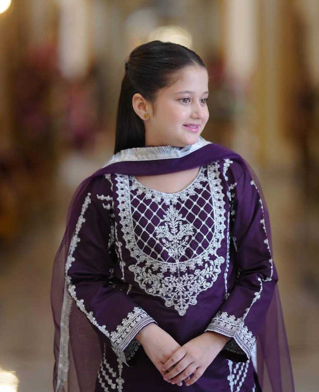 Ynf Crepe Silk KESH415 214 Kids Wear Wholesale Kids Lehenga Ethnic Dresses For Kids Indian Wear For Kids Manufacturer