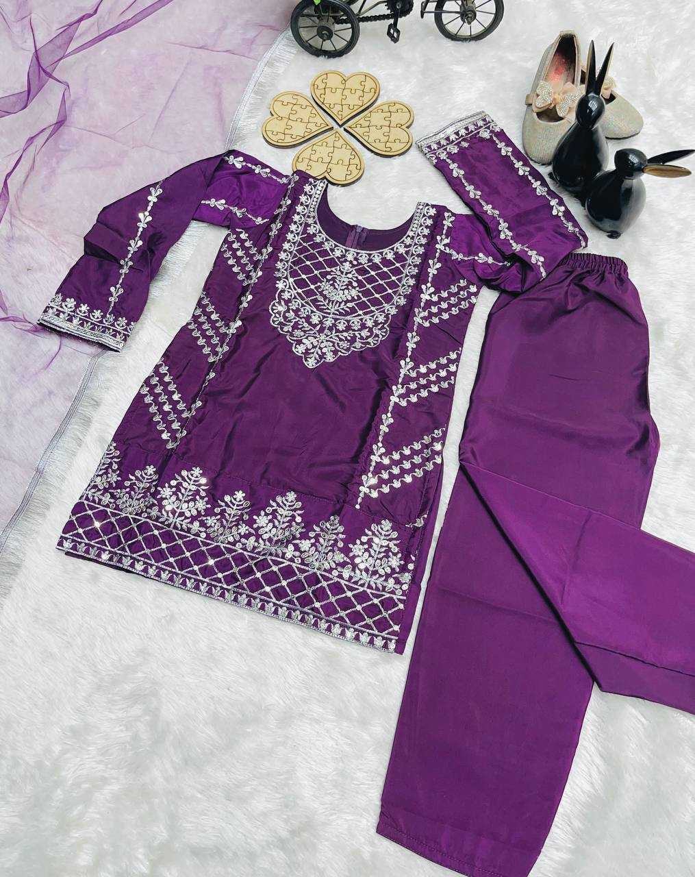 Ynf Crepe Silk KESH415 214 Kids Wear Wholesale Kids Lehenga Ethnic Dresses For Kids Indian Wear For Kids Manufacturer