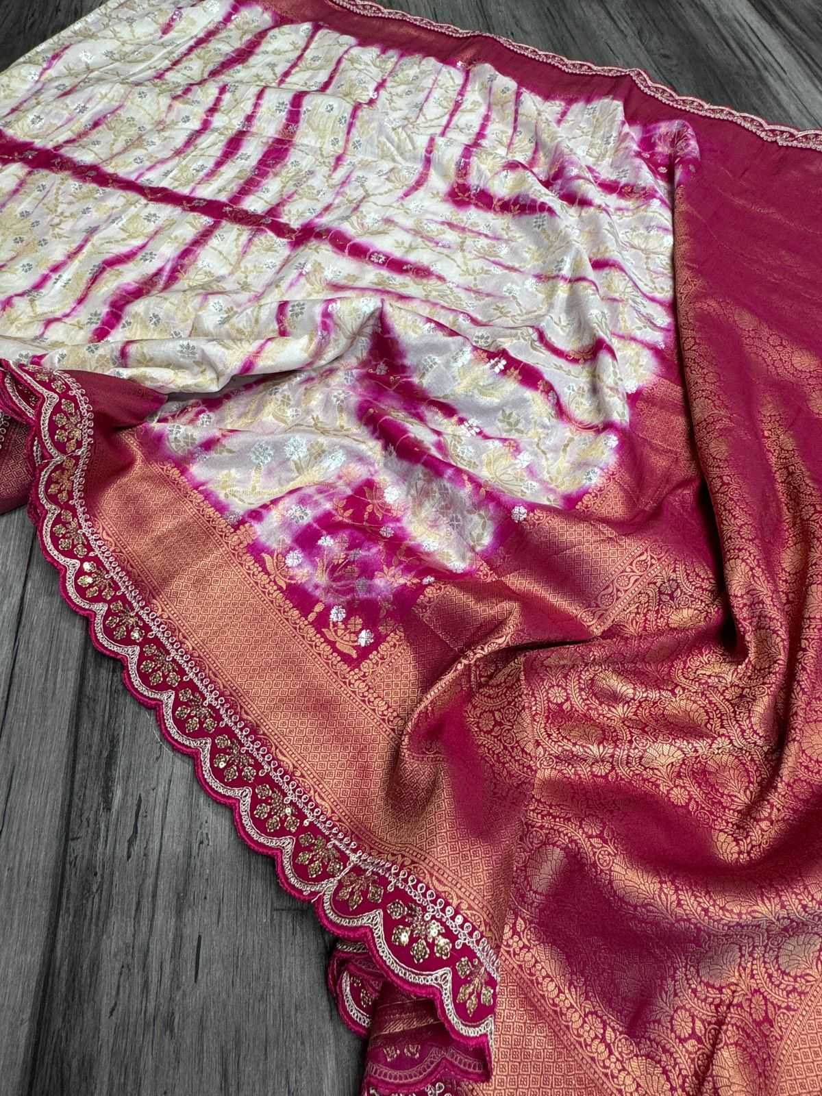Ynf Crepe Silk KESH484 Shibhori Dyeing Silk Sarees Wedding Collections Wholesale Khadi Silk Sarees Crepe Silk Saree Designer Silk Sarees Manufacturer