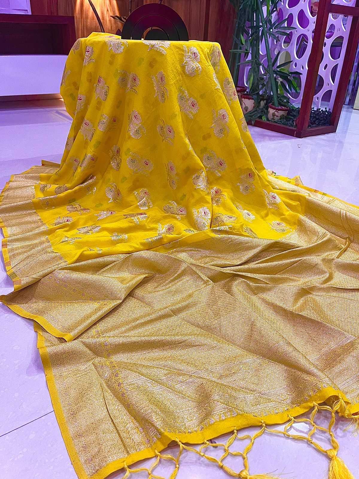 Ynf Crepe Silk KESH484 WOMENS DAY Silk Sarees Wedding Collections Wholesale Crepe Silk Saree Designer Silk Sarees Haldi Outfits Manufacturer