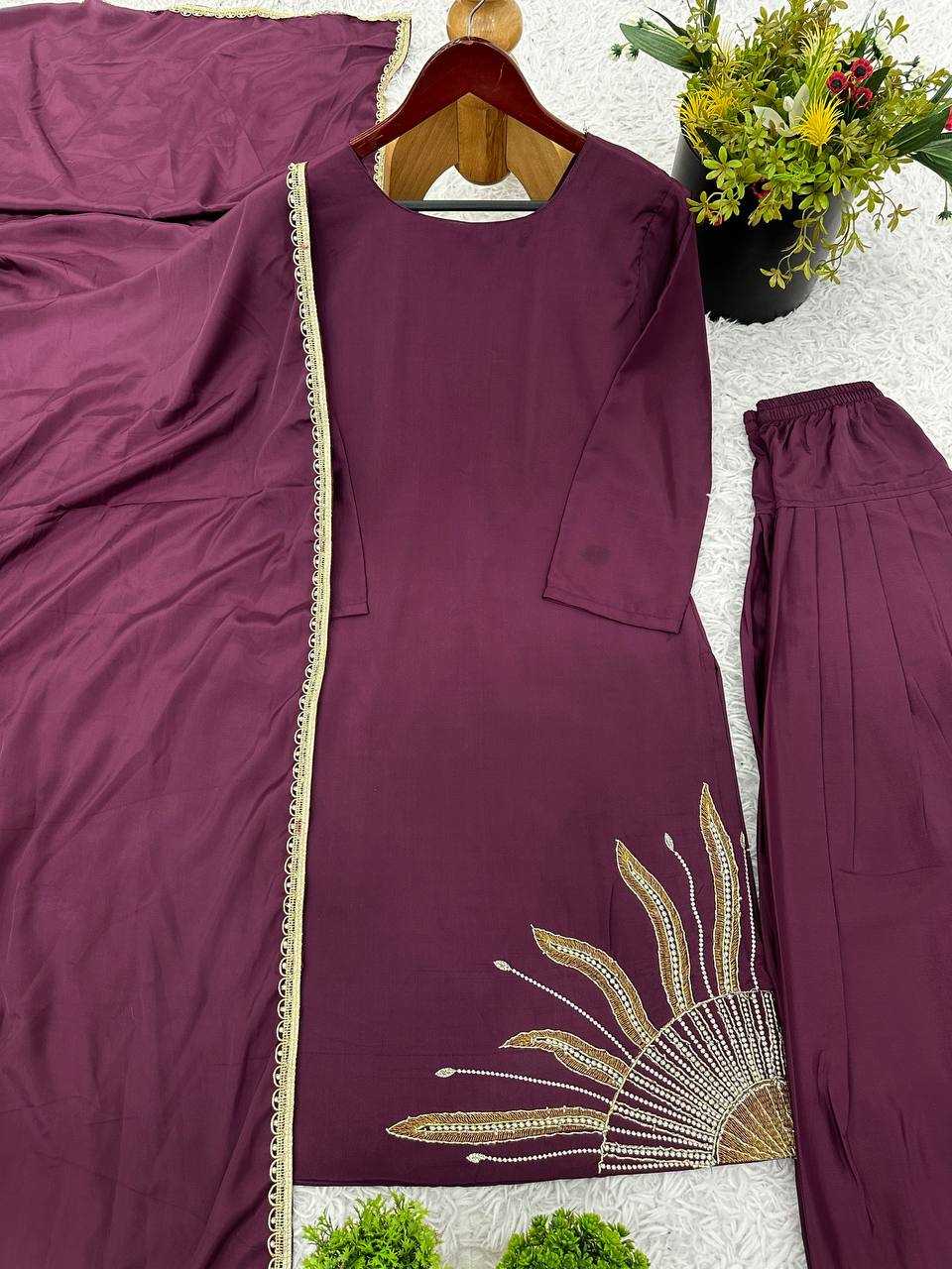 Ynf Crepe Silk KESH499 3120 Suits & Dresses Wholesale Party wear suits Silk Suits Handwork Suits Manufacturer