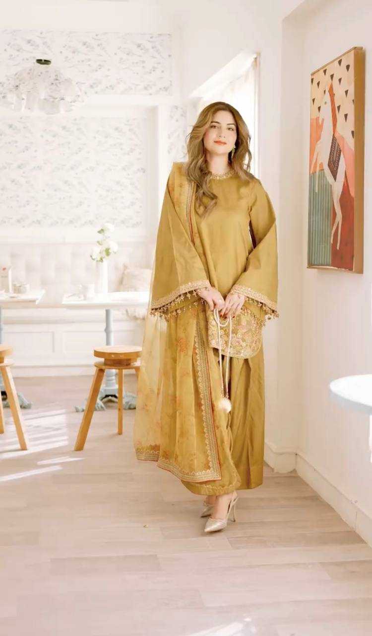 Ynf Crepe Silk KESH499 515 Suits & Dresses Wholesale Embroidery Suits Ladies Silk Suit Designer Suits Manufacturer