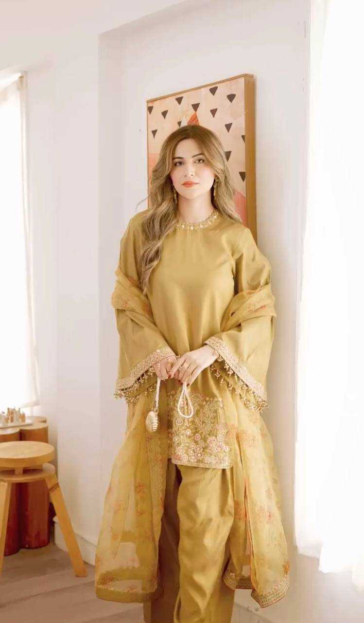 Ynf Crepe Silk KESH499 515 Suits & Dresses Wholesale Embroidery Suits Ladies Silk Suit Designer Suits Manufacturer