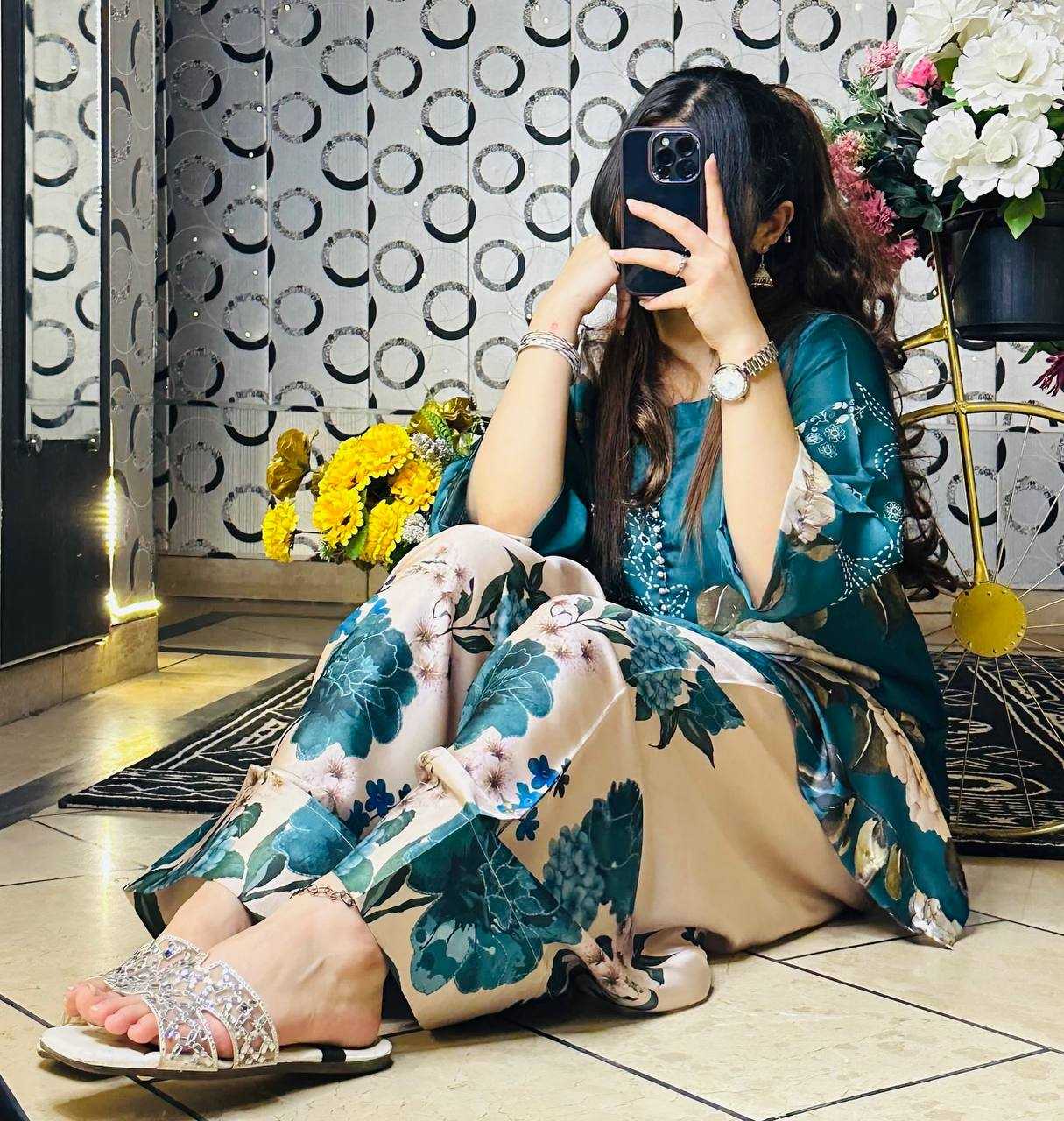 Ynf Crepe Silk KESH499 5275 Suits & Dresses Wholesale Palazzo Suit Party Wear Dresses Manufacturer