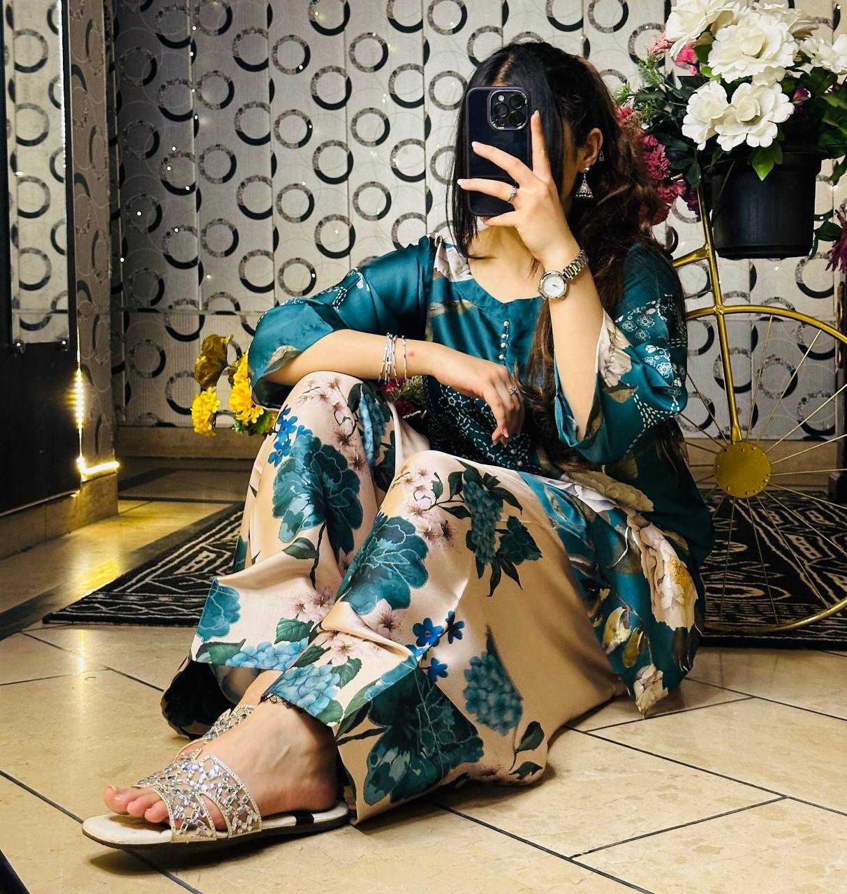 Ynf Crepe Silk KESH499 5275 Suits & Dresses Wholesale Palazzo Suit Party Wear Dresses Manufacturer