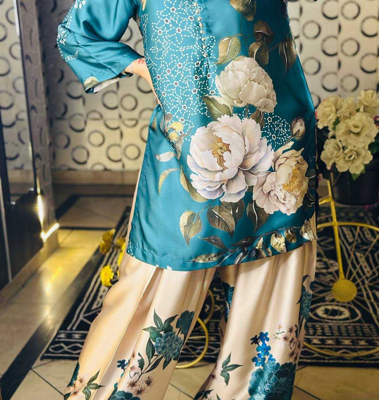 Ynf Crepe Silk KESH499 5275 Suits & Dresses Wholesale Palazzo Suit Party Wear Dresses Manufacturer