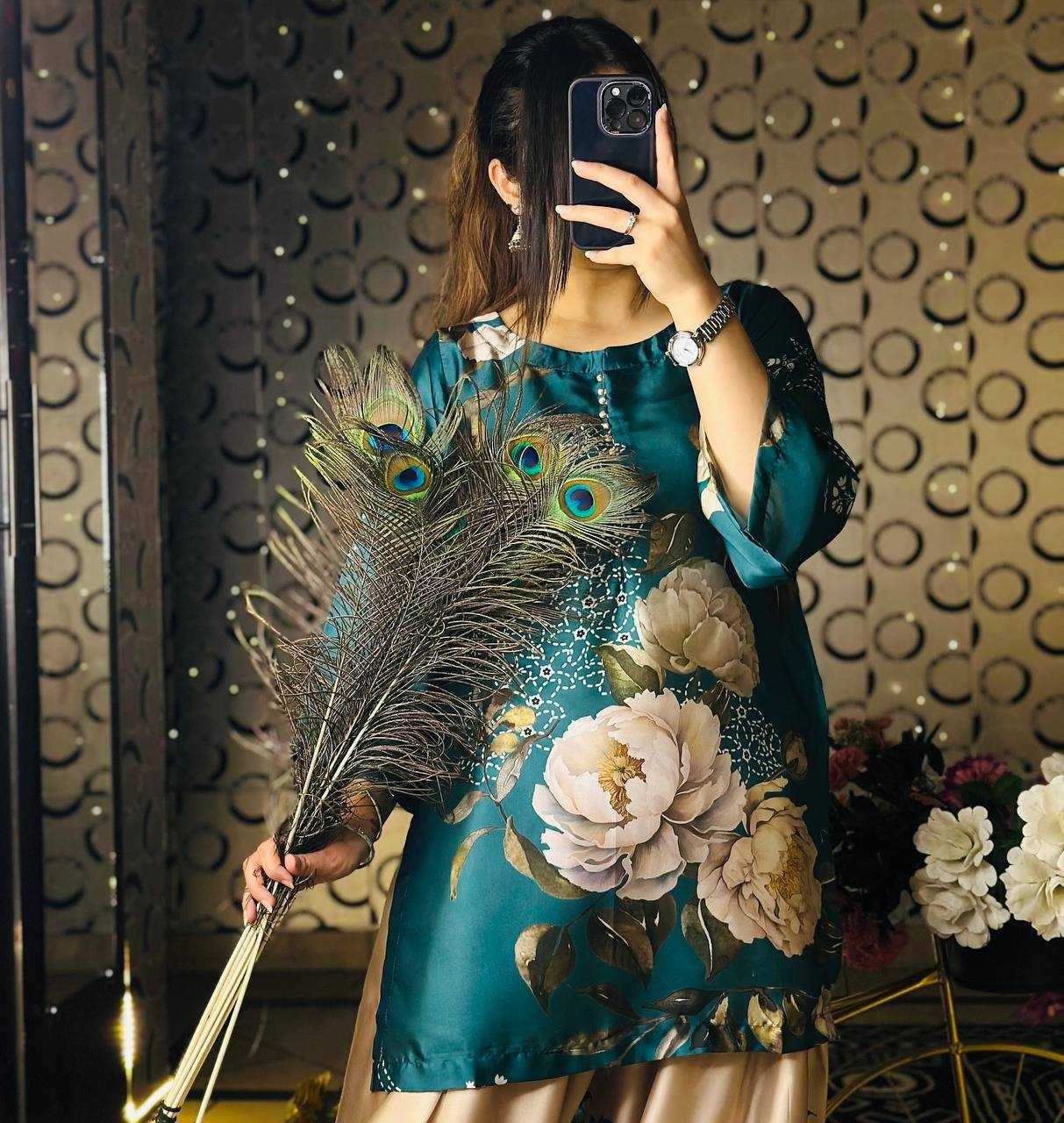 Ynf Crepe Silk KESH499 5275 Suits & Dresses Wholesale Palazzo Suit Party Wear Dresses Manufacturer