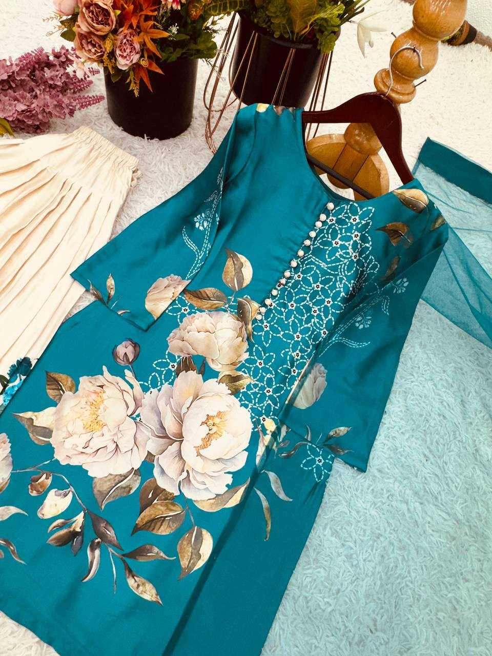 Ynf Crepe Silk KESH499 5275 Suits & Dresses Wholesale Palazzo Suit Party Wear Dresses Manufacturer