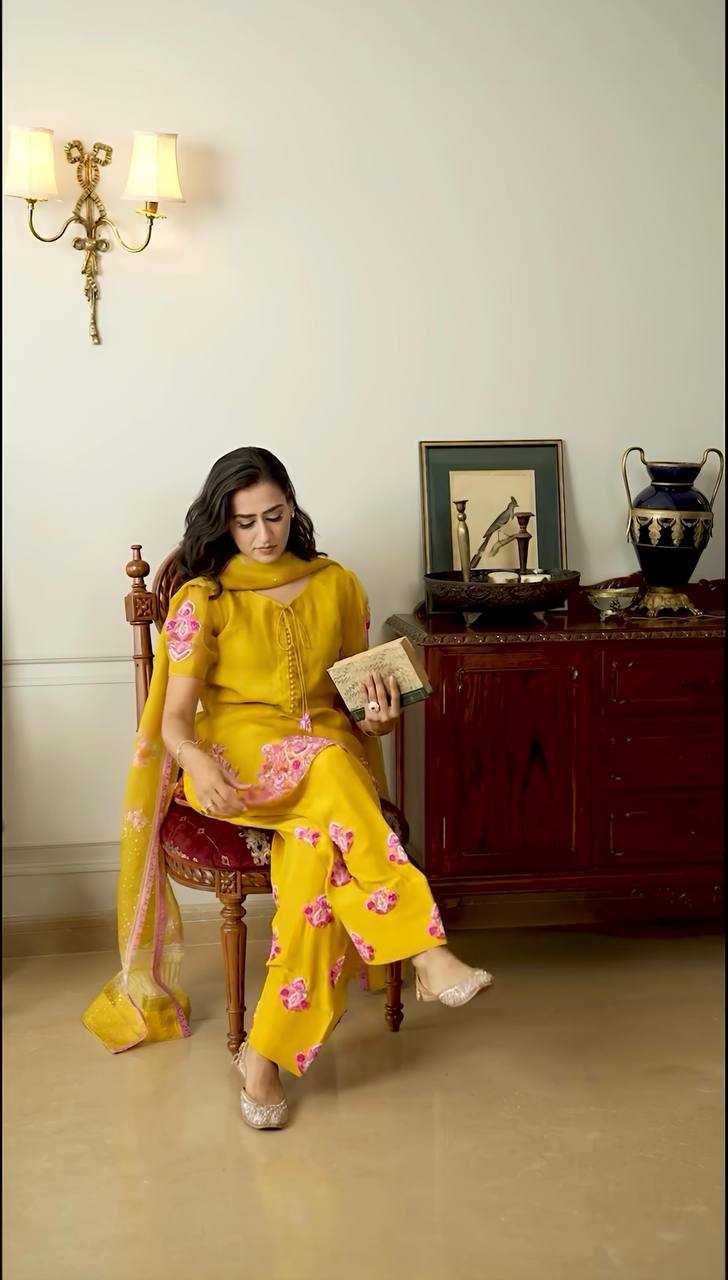 Ynf Crepe Silk KESH499 859 Suits & Dresses Wholesale Embroidery Suits Ladies Silk Suit Designer Suits Manufacturer