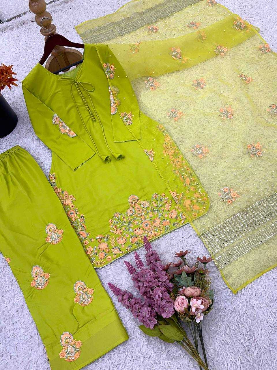 Ynf Crepe Silk KESH499 859 Suits & Dresses Wholesale Embroidery Suits Ladies Silk Suit Designer Suits Manufacturer