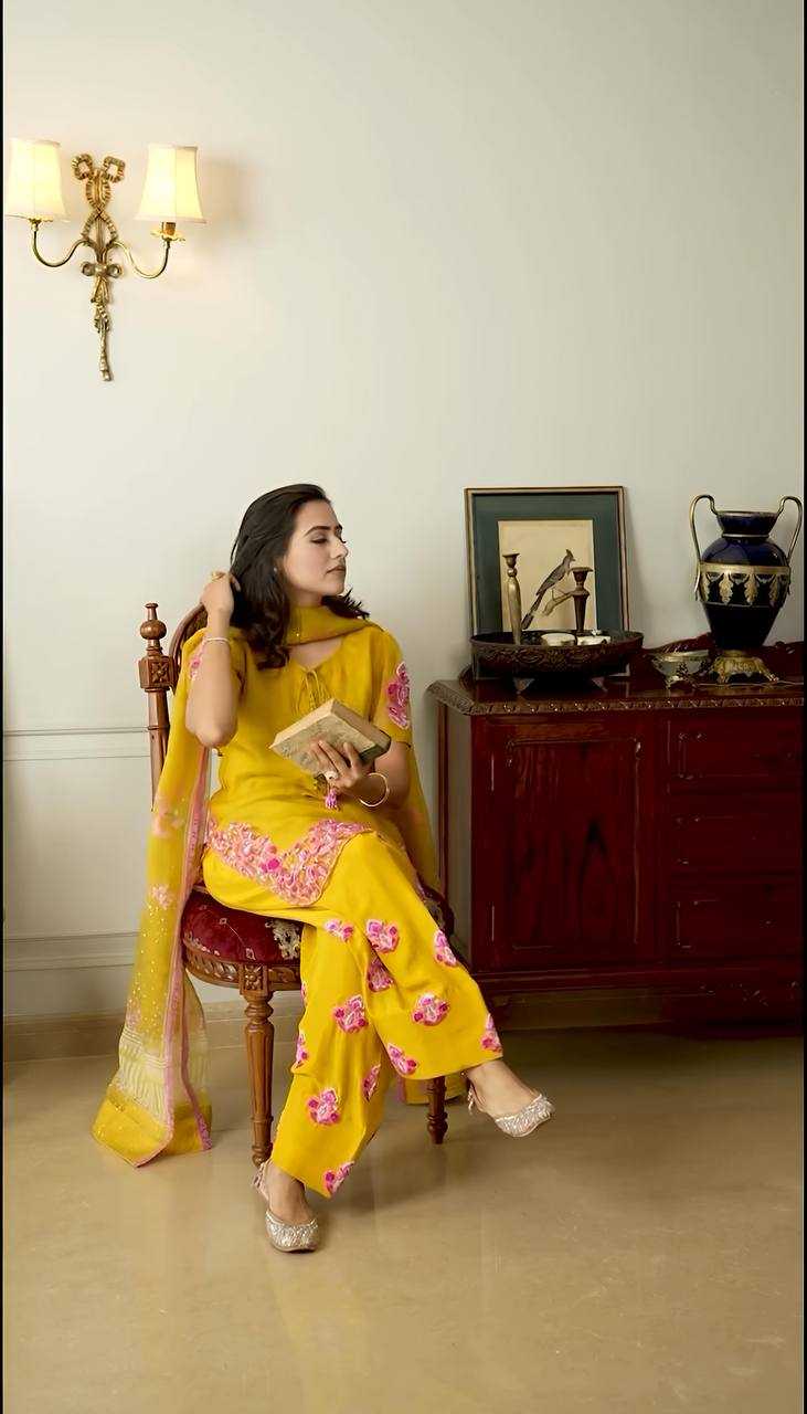 Ynf Crepe Silk KESH499 859 Suits & Dresses Wholesale Embroidery Suits Ladies Silk Suit Designer Suits Manufacturer