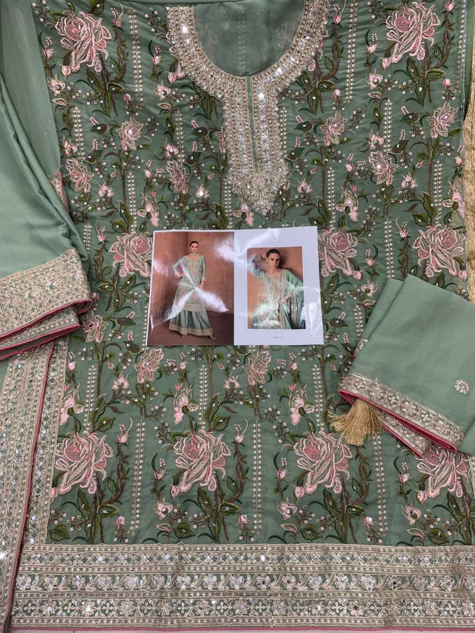 Ynf Crepe Silk KESH504 7478 Suits & Dresses Wholesale Ladies Suits Embroidery Suits Palazzo Suit Wedding guest dresses Manufacturer