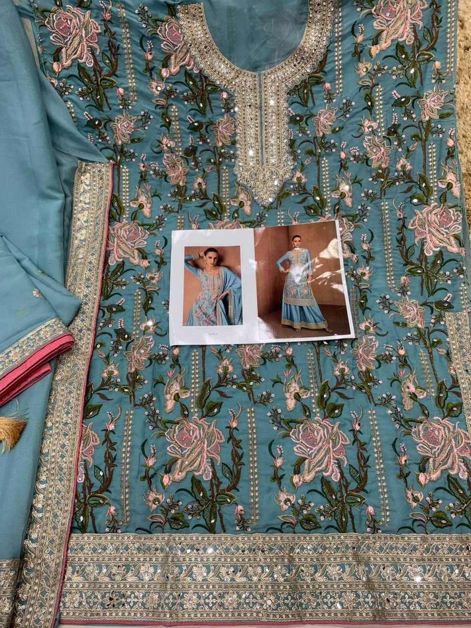 Ynf Crepe Silk KESH504 7478 Suits & Dresses Wholesale Ladies Suits Embroidery Suits Palazzo Suit Wedding guest dresses Manufacturer