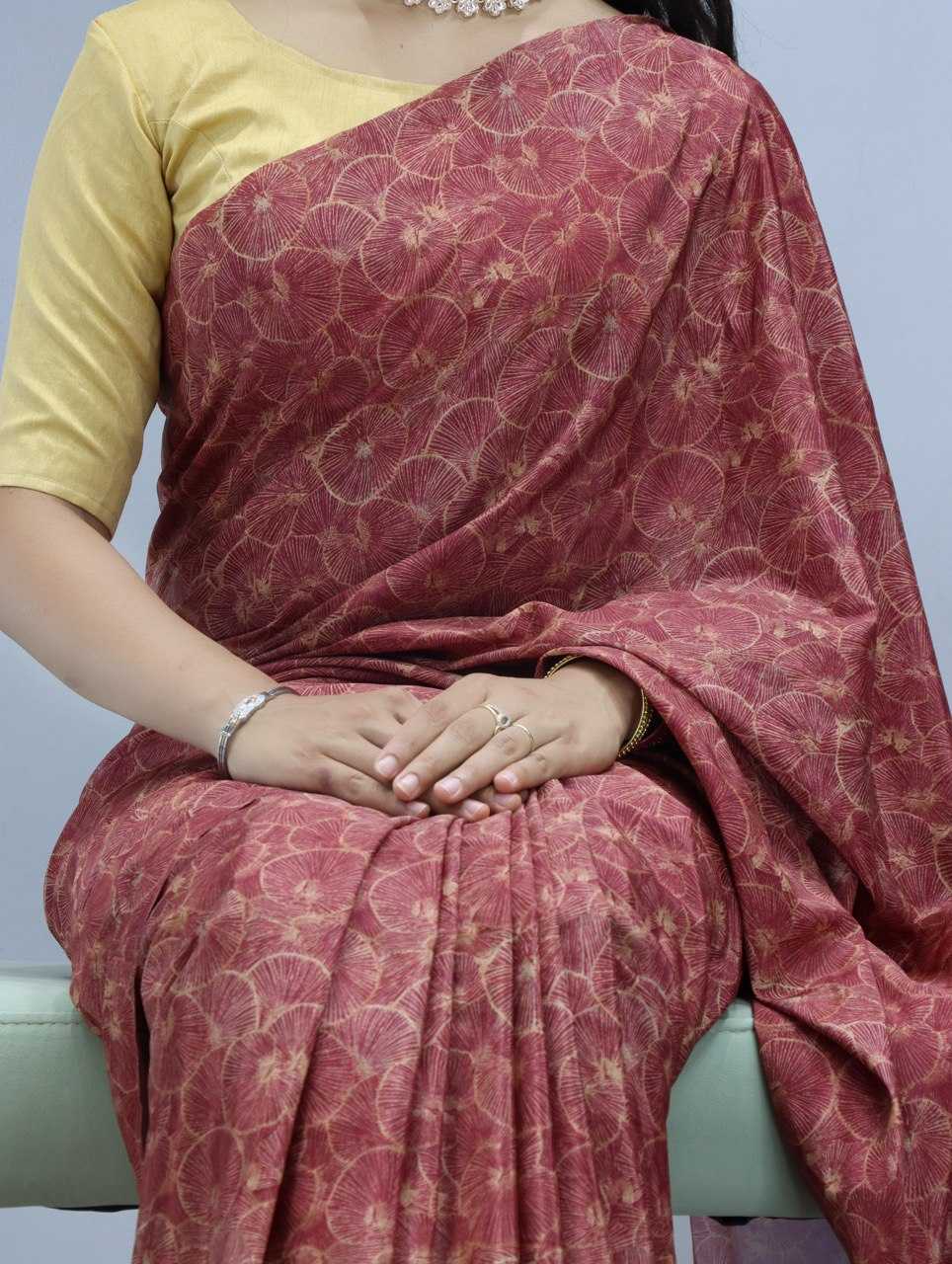 Ynf Crepe Silk RIN119 1205 Sarees Wholesale Printed Sarees Crape Satin Sarees Floral Sarees Manufacturer