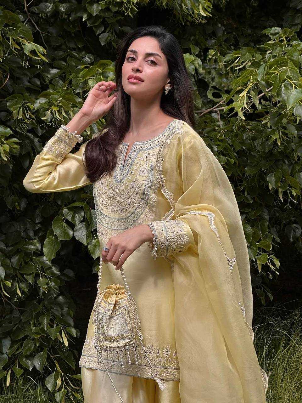 Ynf Crepe Silk RIN207 656 Suits & Dresses Wholesale Ladies Suits Palazzo Suit Party Wear Dresses Manufacturer