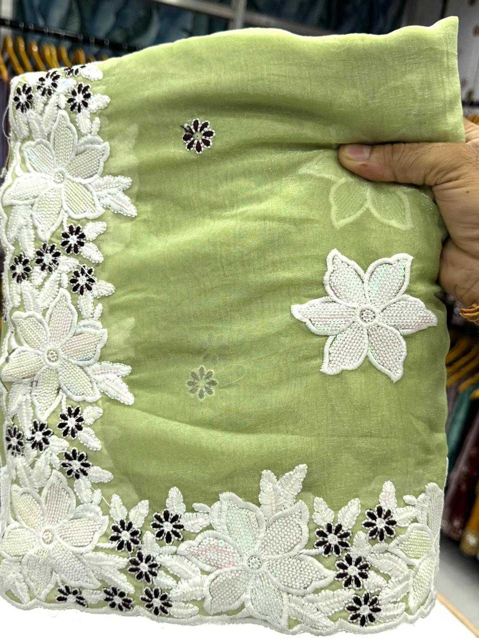 Ynf Crunchi KESH114 2797 Sarees Wedding Collections Festive Collections Wholesale Embroidered Sarees Cutwork Saree Manufacturer