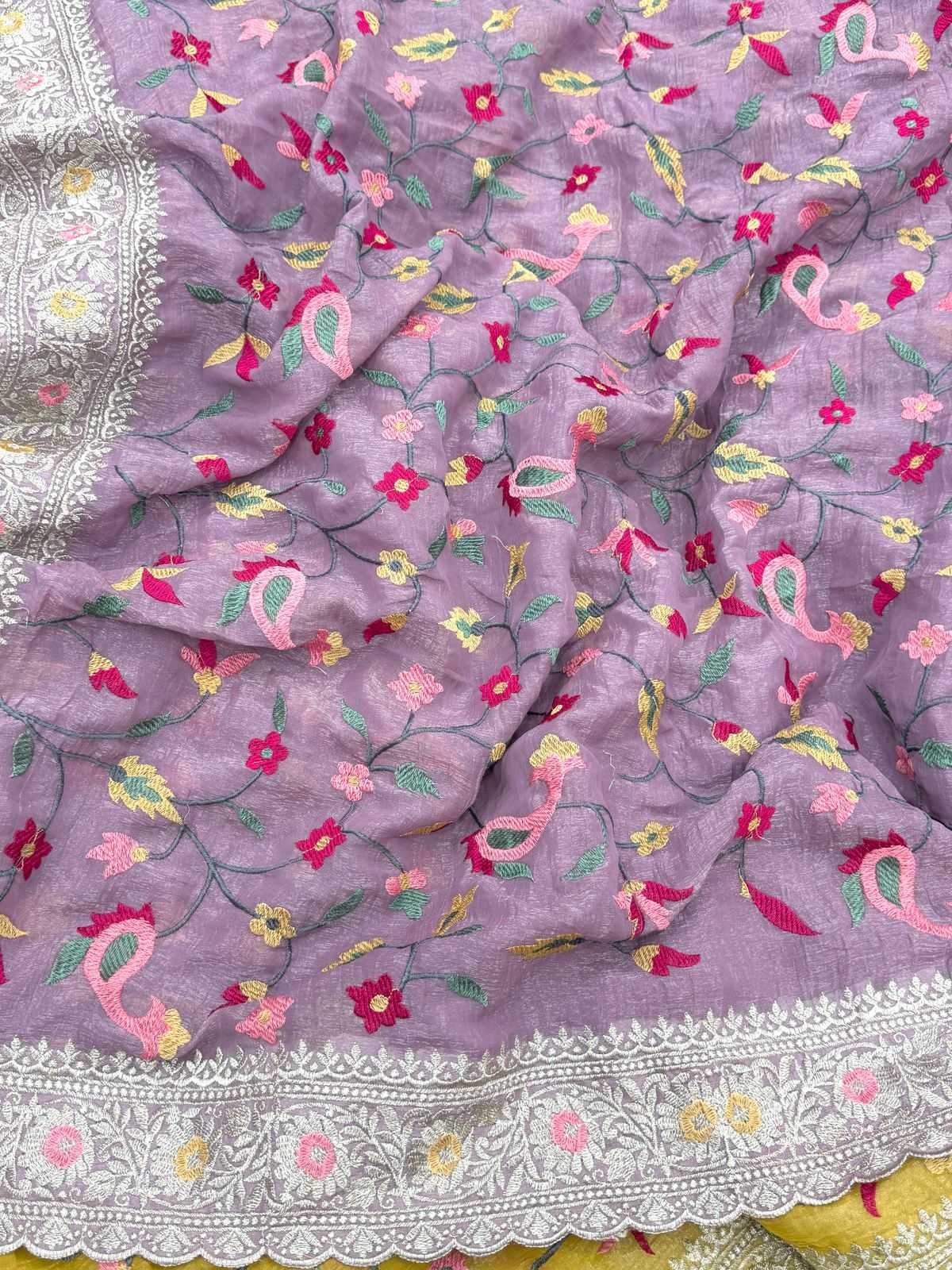 Ynf Crunchi KESH114 4837 Sarees Wedding Collections Festive Collections Wholesale Designer Sarees Kashmiri Sarees Zari Border Sarees Manufacturer