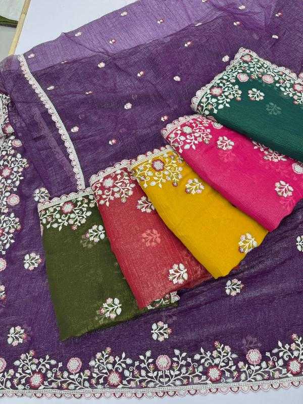 Ynf Crunchi KESH114 6368 Sarees Wedding Collections Festive Collections Wholesale Sequence Sarees Stone Work Saree Wedding Outfits Manufacturer