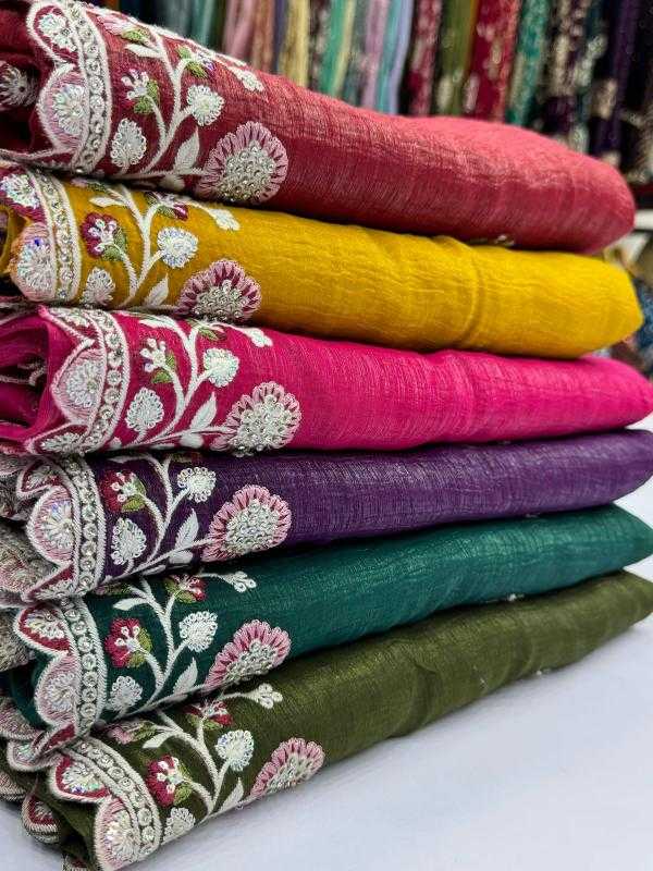 Ynf Crunchi KESH114 6368 Sarees Wedding Collections Festive Collections Wholesale Sequence Sarees Stone Work Saree Wedding Outfits Manufacturer