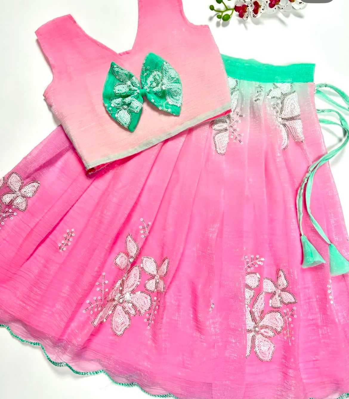 Ynf Crunchi KESH493 dual candy Kids Wear Wholesale Kids Lehenga Kids Lehenga Choli Baby Girl Lehenga Manufacturer