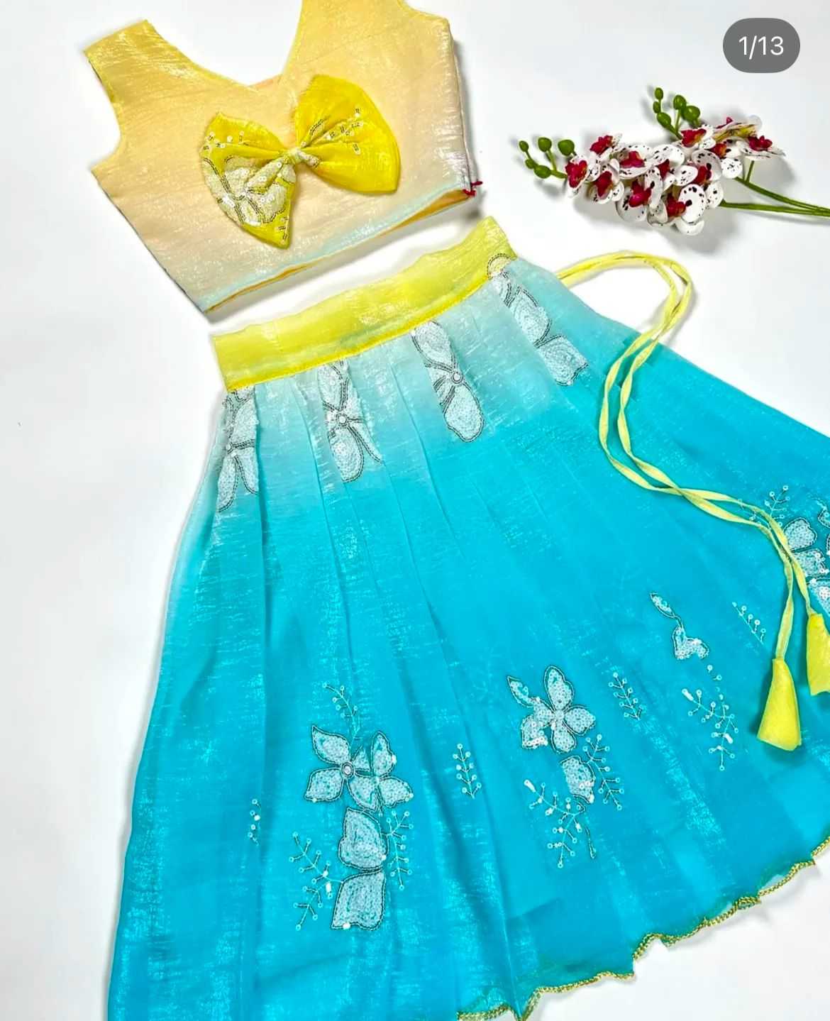 Ynf Crunchi KESH493 dual candy Kids Wear Wholesale Kids Lehenga Kids Lehenga Choli Baby Girl Lehenga Manufacturer