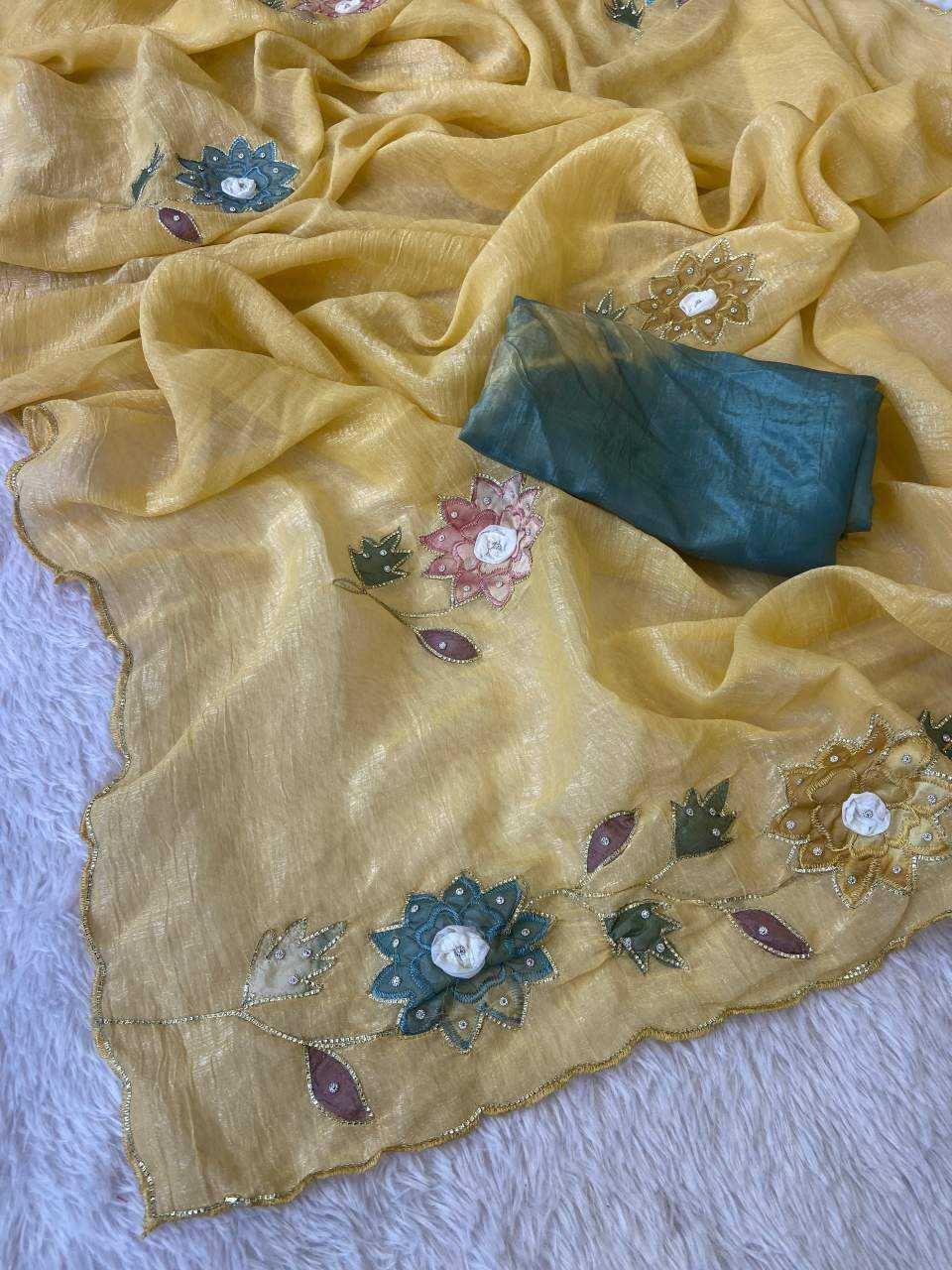 Ynf Crunchi KESH514 145 Sarees Wholesale Designer Sarees Hand Work Sarees Manufacturer