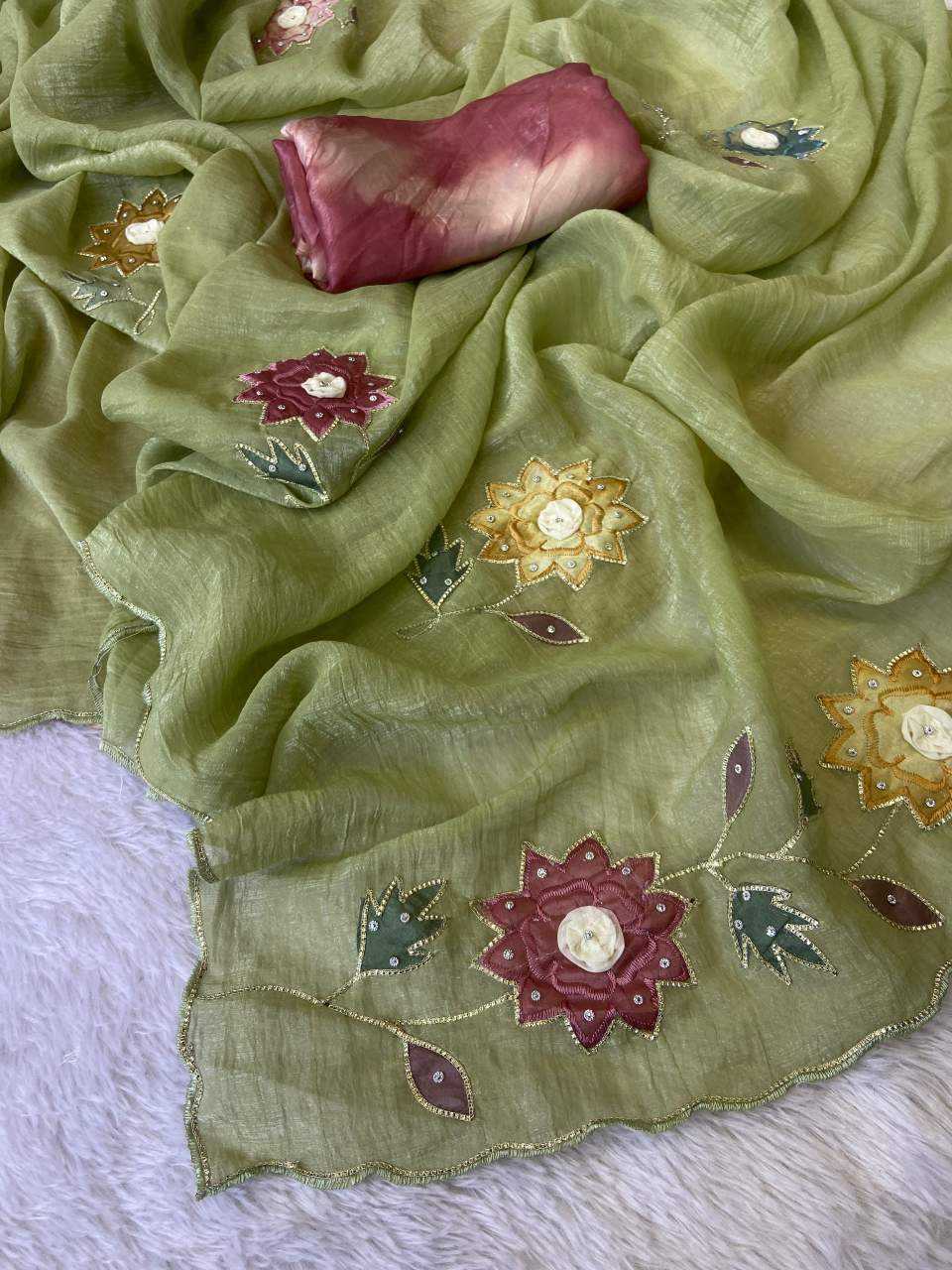 Ynf Crunchi KESH514 145 Sarees Wholesale Designer Sarees Hand Work Sarees Manufacturer