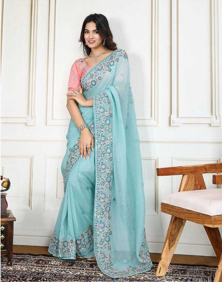 Ynf Crunchi RIN188 Suvarna Silk Sarees Wedding Collections Wholesale Embroidered Silk Sarees Sangeet Outfits Manufacturer