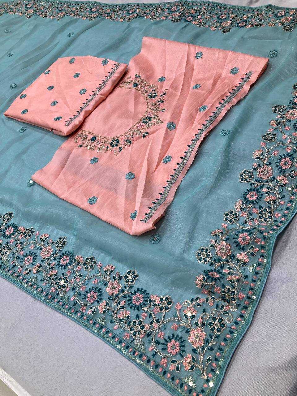 Ynf Crunchi RIN188 Suvarna Silk Sarees Wedding Collections Wholesale Embroidered Silk Sarees Sangeet Outfits Manufacturer