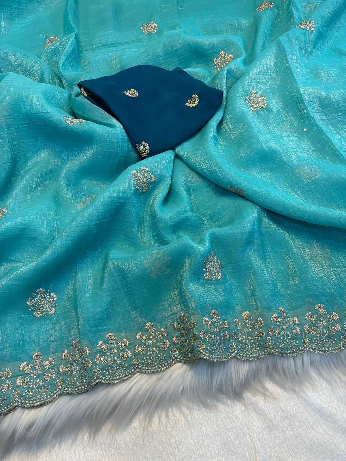 Ynf Crunchi RIN199 304 Sarees Wedding Collections Festive Collections Wholesale Designer Sarees Embroidered Sarees Wedding Outfits Manufacturer