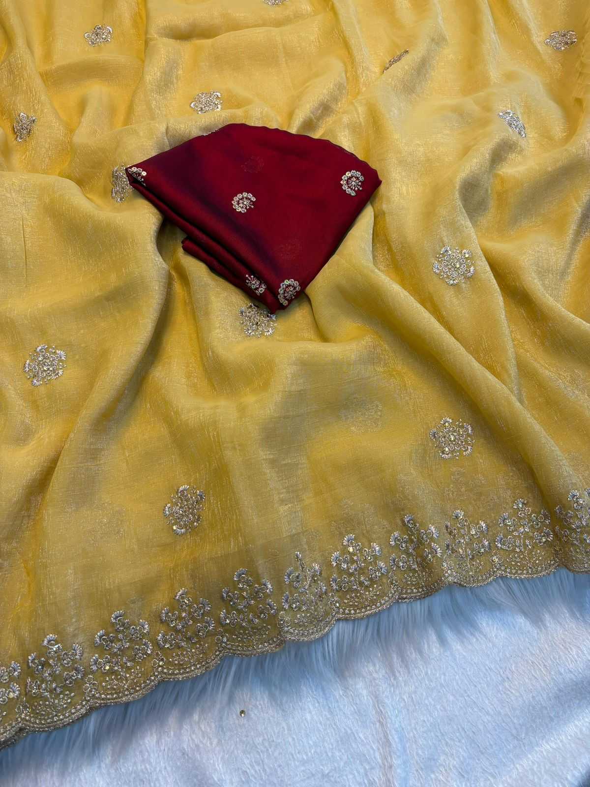 Ynf Crunchi RIN199 304 Sarees Wedding Collections Festive Collections Wholesale Designer Sarees Embroidered Sarees Wedding Outfits Manufacturer