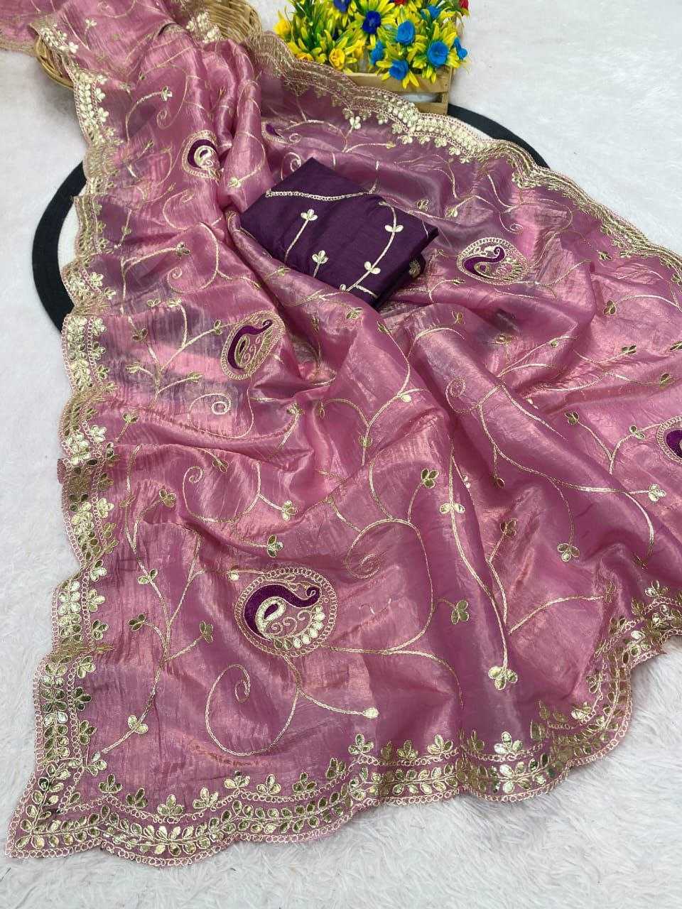Ynf Crunchi RIN216 kayara Sarees Wholesale Party Wear Sarees Embroidered Sarees Butta Sarees Manufacturer