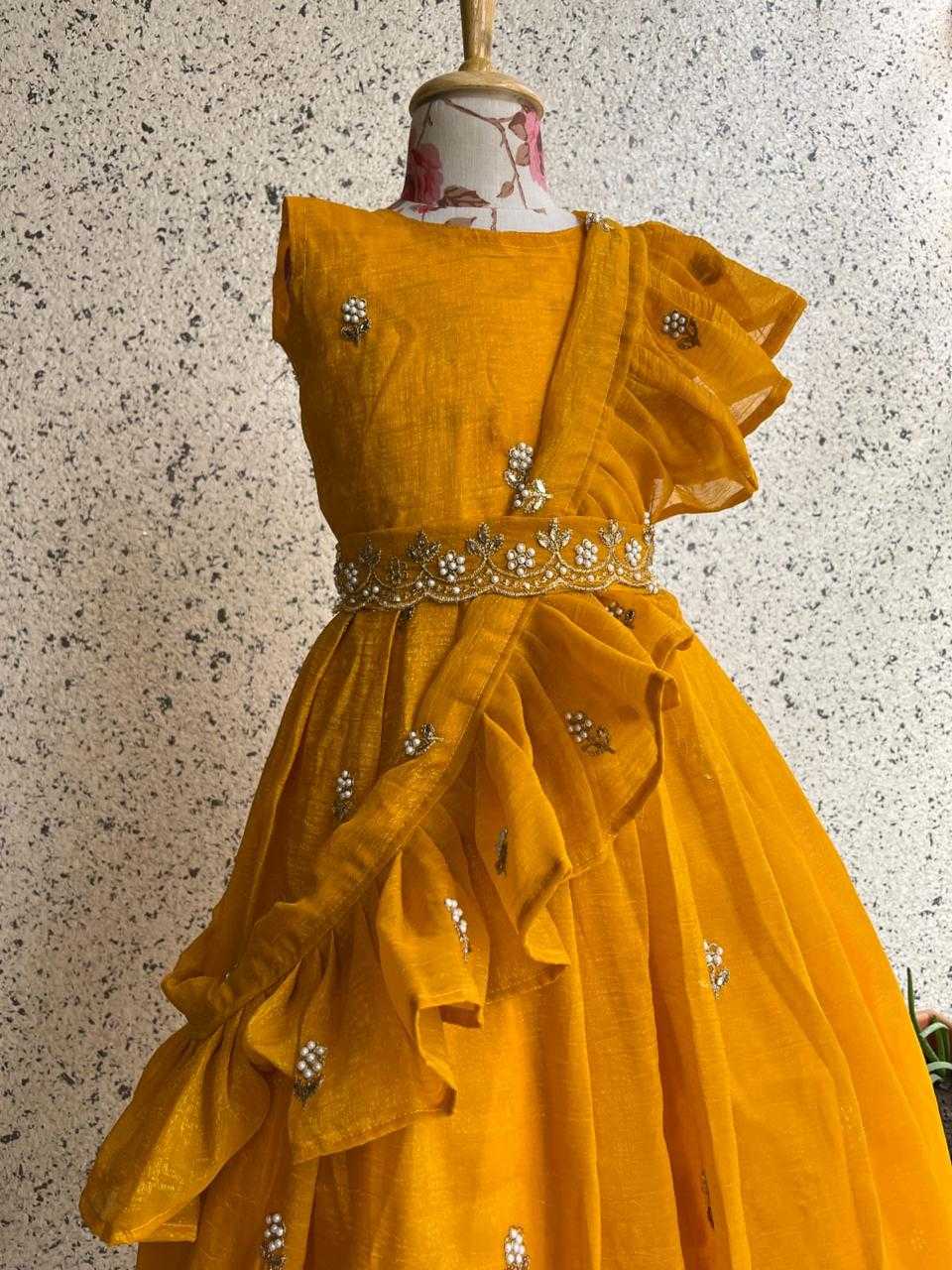Ynf Crush Silk KESH503 8109 Kids Wear Wholesale Kids Gown Kids Ethnic Gowns Manufacturer