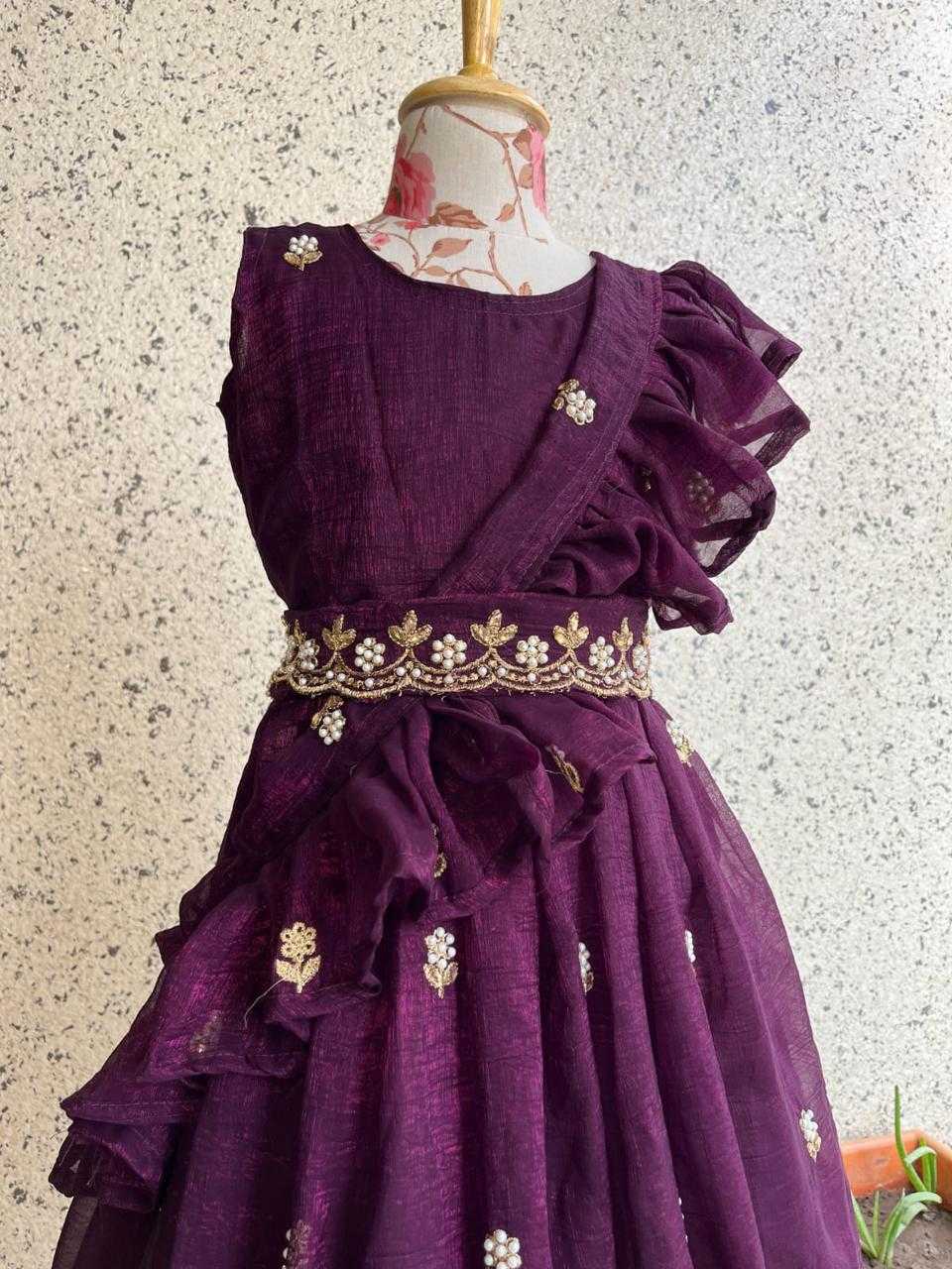 Ynf Crush Silk KESH503 8109 Kids Wear Wholesale Kids Gown Kids Ethnic Gowns Manufacturer