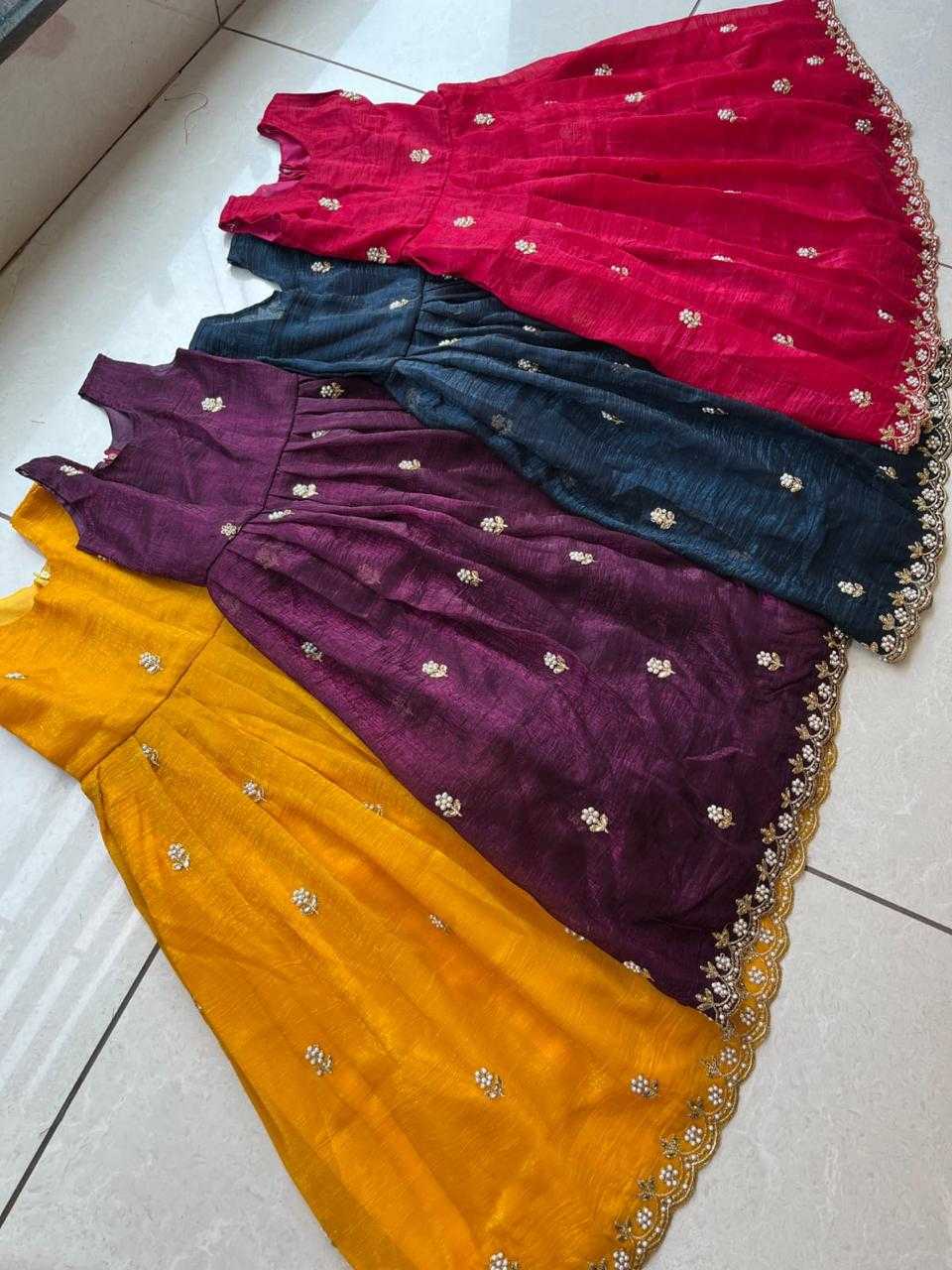 Ynf Crush Silk KESH503 8109 Kids Wear Wholesale Kids Gown Kids Ethnic Gowns Manufacturer
