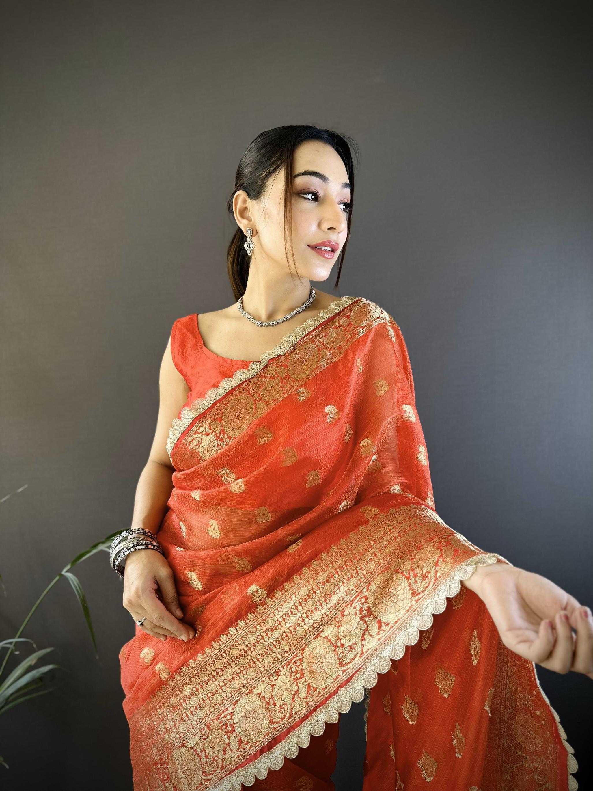 Ynf Crush Silk RIN211 Mohini-Vol-17 Sarees Wholesale Designer Sarees Fancy Sarees Tissue Silk Saree Manufacturer