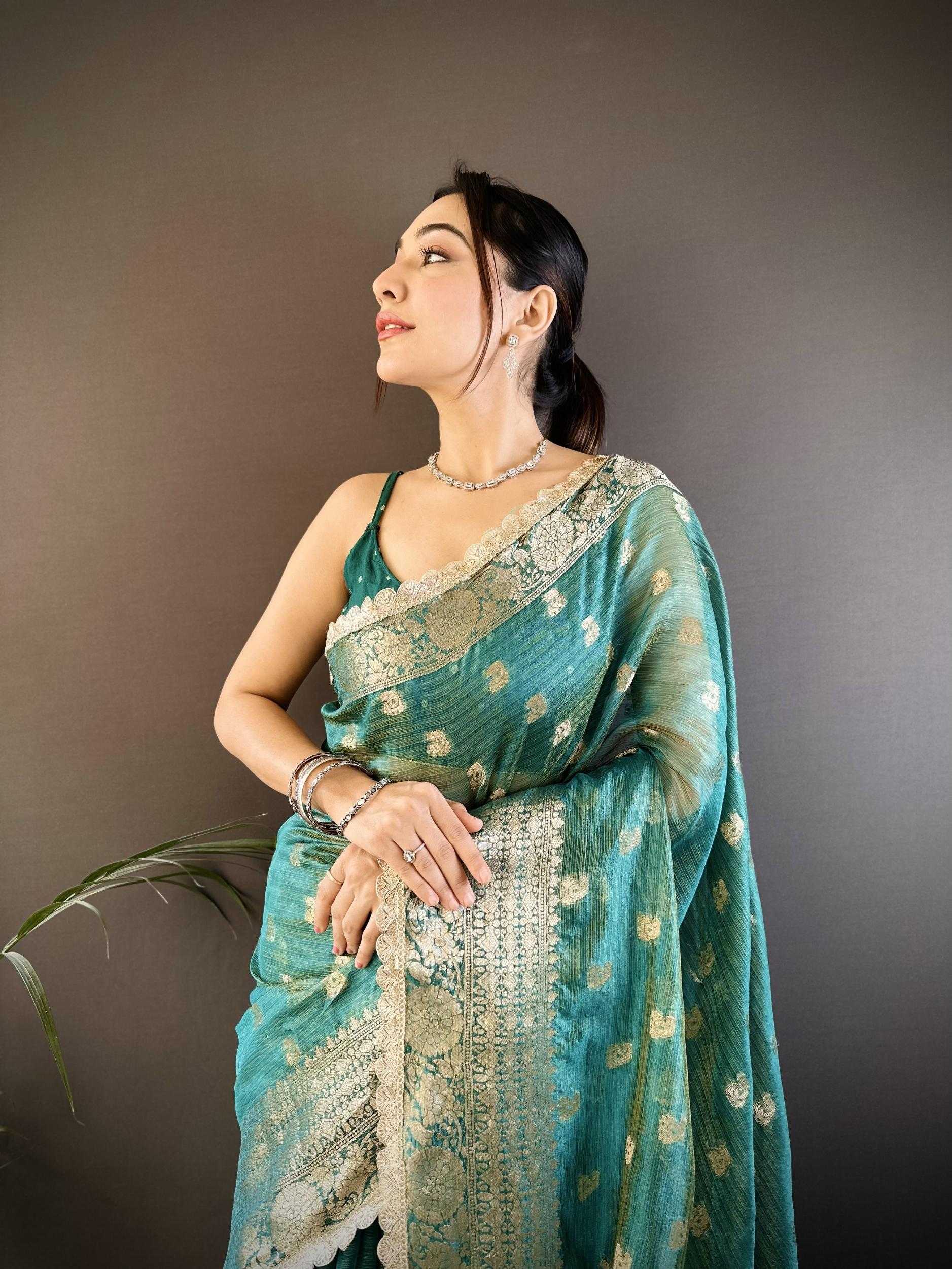 Ynf Crush Silk RIN211 Mohini-Vol-17 Sarees Wholesale Designer Sarees Fancy Sarees Tissue Silk Saree Manufacturer