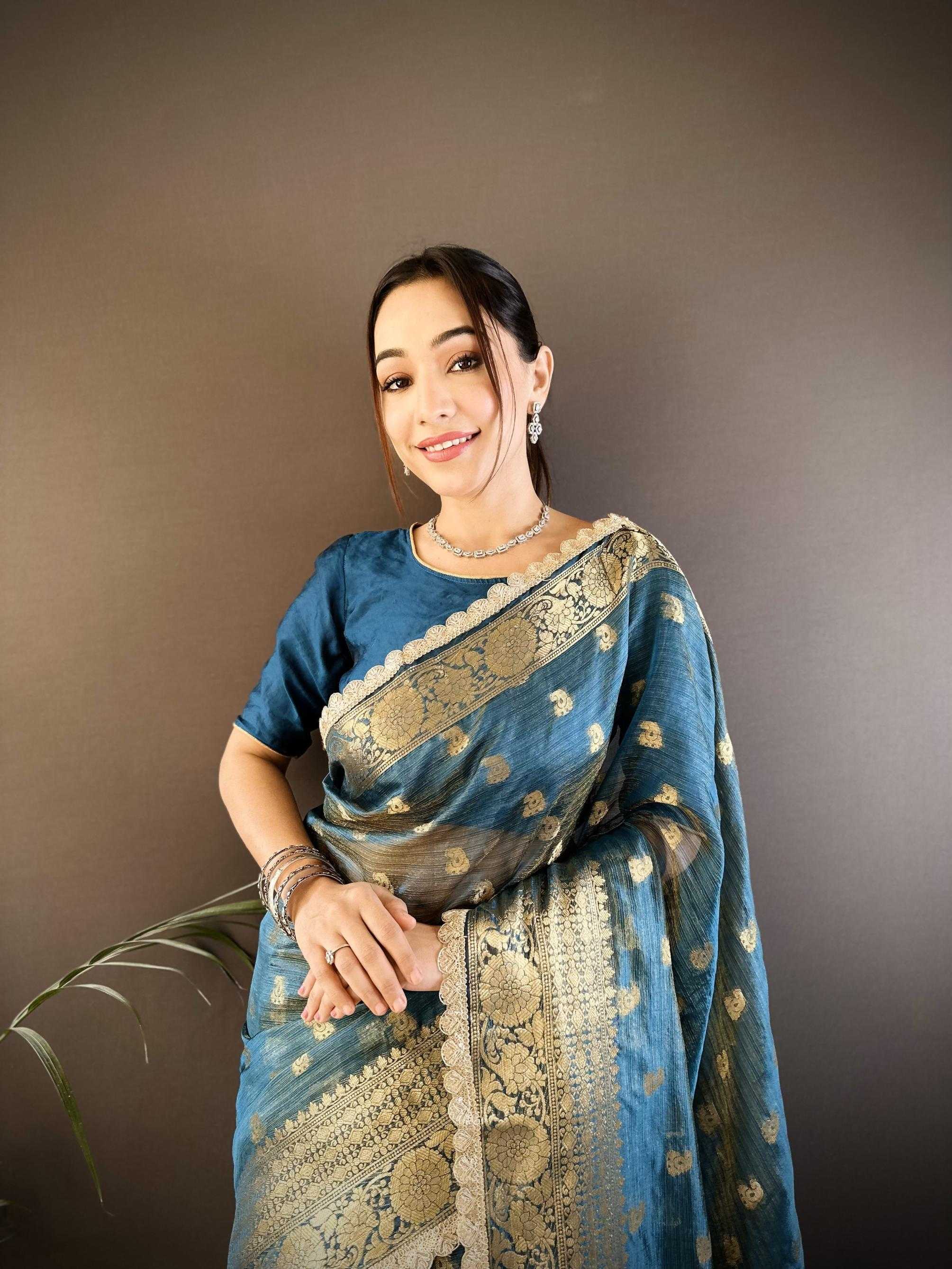 Ynf Crush Silk RIN211 Mohini-Vol-17 Sarees Wholesale Designer Sarees Fancy Sarees Tissue Silk Saree Manufacturer
