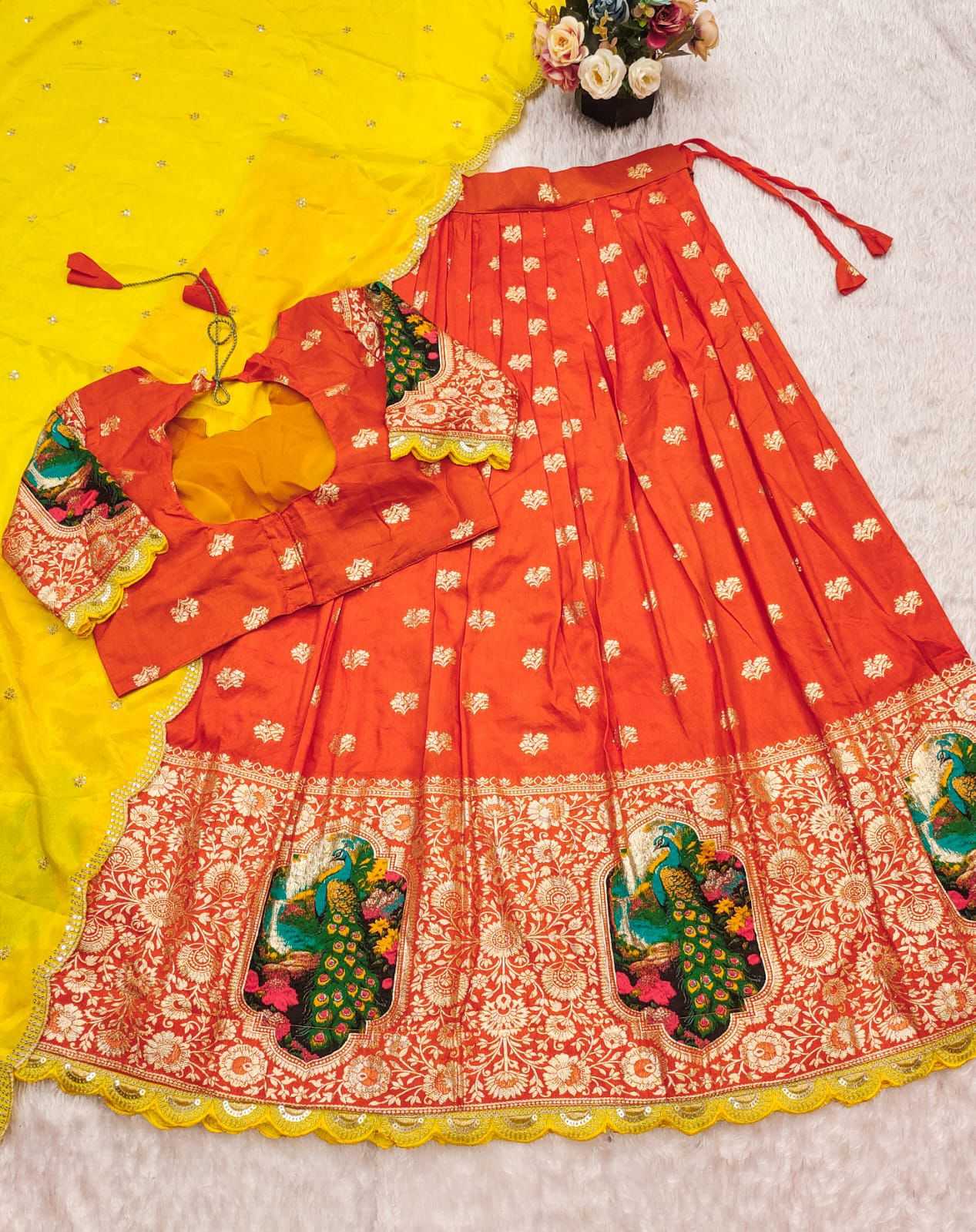 Ynf Dola Silk KESH493 102 Lehengas Wholesale Designer Lehenga Silk Lehenga Embroidered Lehenga Manufacturer