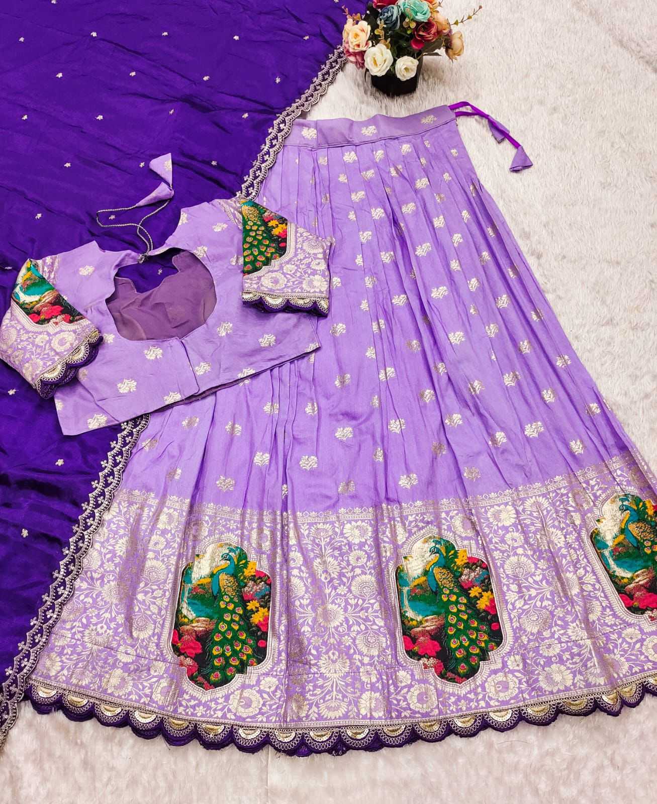 Ynf Dola Silk KESH493 102 Lehengas Wholesale Designer Lehenga Silk Lehenga Embroidered Lehenga Manufacturer