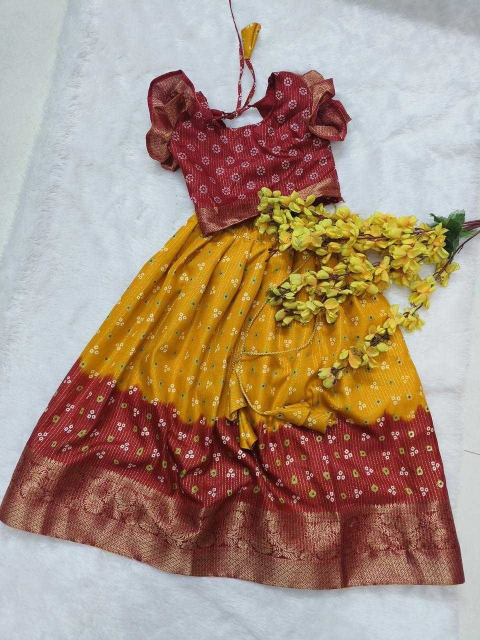 Ynf Dola Silk KESH493 frill Kids Wear Wholesale Kids Lehenga Kids Lehenga Choli Baby Girl Lehenga Manufacturer