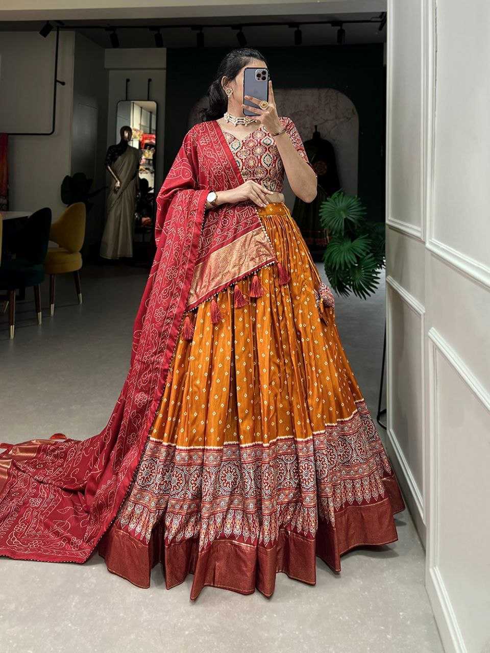 Ynf Dola Silk KESH495 402 Lehengas Festive Collections Wholesale Fancy Lehenga Rajwada Lehenga Navratri Chaniya Choli Manufacturer