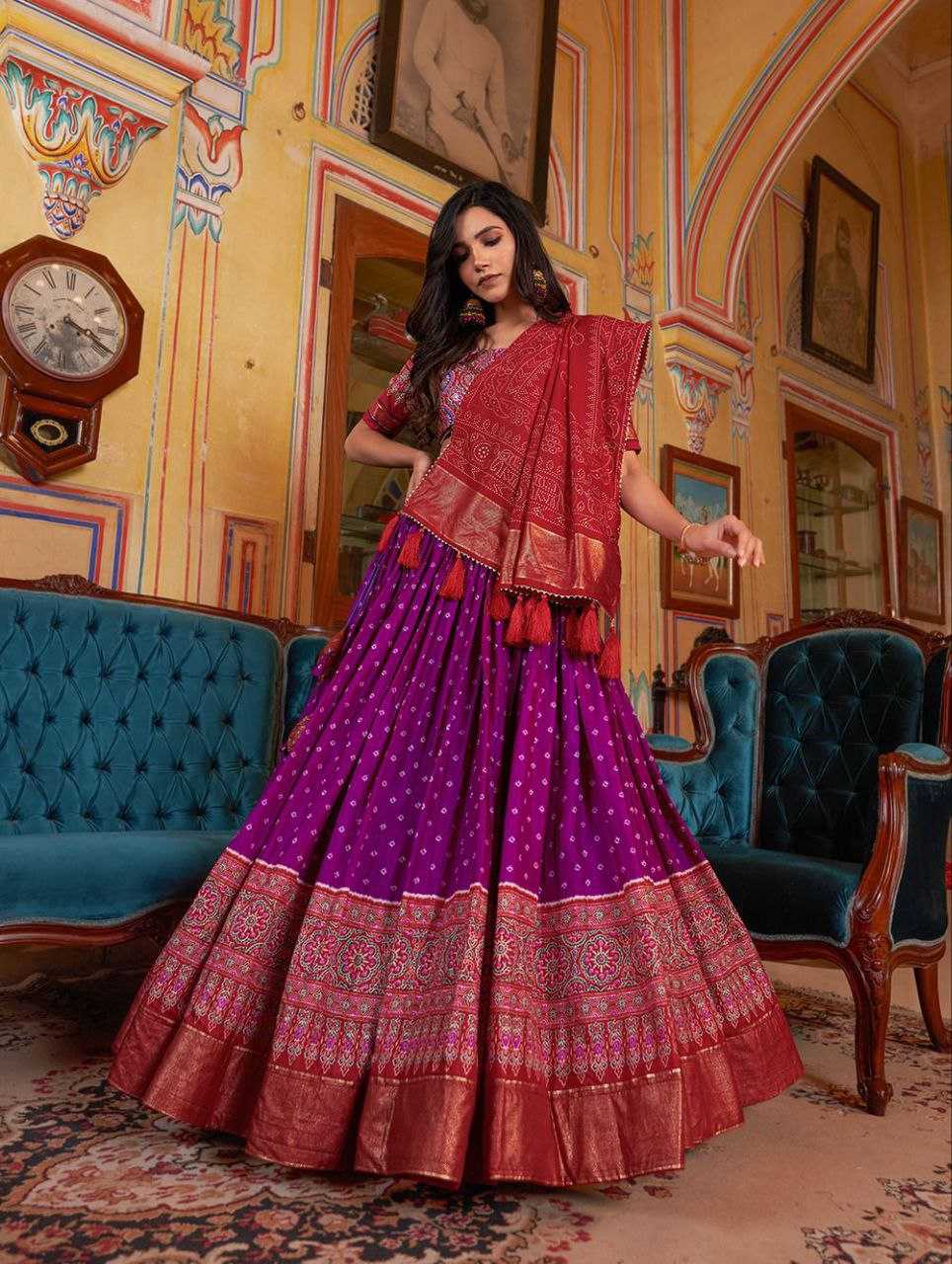 Ynf Dola Silk KESH495 402 Lehengas Festive Collections Wholesale Fancy Lehenga Rajwada Lehenga Navratri Chaniya Choli Manufacturer